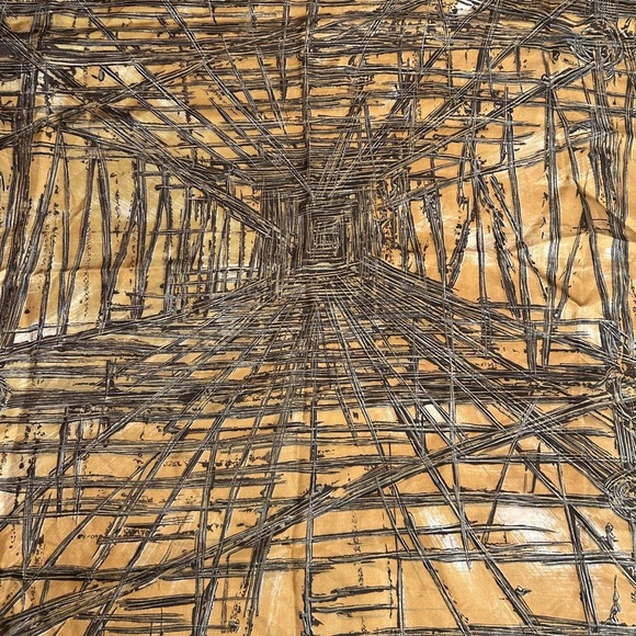 Vintage Harrods of London Abstract Architecture Scarf - Picture 3 of 9